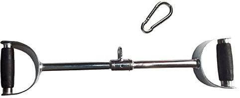 Rivotrance Wide Grip LAT Pull Down, Fitness Lat Tricep Press Down Bar, Curl Straight Bar, Cable Machine Attachment for Strength Training Tricep & Bicep Workouts Multi Gym (Wide Grip)