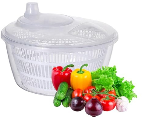 Fruit Salad Spinner, Small Lettuce Spinner Washer, Vegetable Dryer Fruit Spinner, Doublelayer Large Capacity Fruit Dryer, Multifunctional Dehydrator