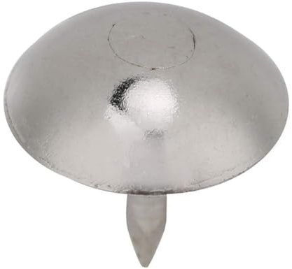 150 Stück Polsternägel, 9 x 7 mm, quadratische Eisen-Pilzkopf-Möbelnägel, Silberne Möbel-Dekornägel,Polsternägel Rundkopfnägel Thumbtacks Kopfnägel Möbel Nägel für Möbel,Sofa,Türdekoration