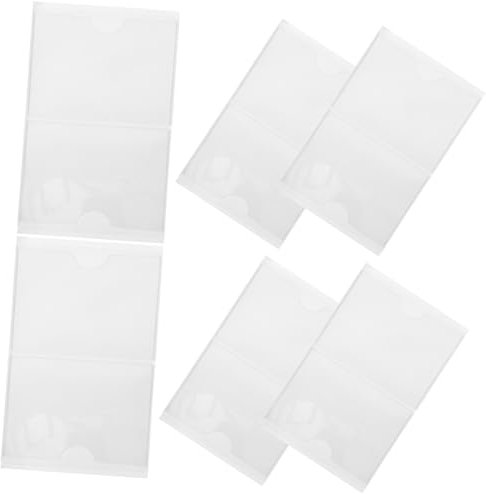 HOODANCOS 12stücke Selbstklebende Etikettenhalter Klebeetikettentaschen Transparente Kartenbeutel Zum Aufbewahren Von Dokumenten Mit Einfacher Handhabung Für Büro Und Zuhause