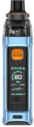 Vapo'resso Armour G Kit 80 W Vape Batería incorporada de 3000 mAh 5 ml Cartucho Armour G Pod DTL Fit Resistencias GTX 0,2 Ω/0,4 Ω e-cigarrillo original (Azul) - No Nicotine