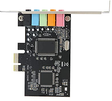 Bewinner 5.1 Interne PCIe -Soundkarte, Soundkarte 6 Kanäle Stereo -Desktop -Audiosignalkonvertierungshardware mit Treiber -CD