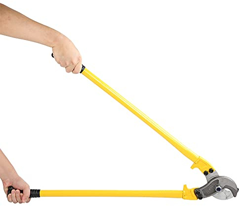 Xiuganpo Outil Coupe-Câble avec Ouverture de 45 Mm, Ciseaux à Câble en Acier au Carbone pour Couper jusqu'à 10 Mm de Diamètre, pour les Amateurs de Bricolage