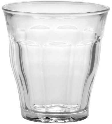 Duralex 1025AB06/6 Picardie Water Glass without Filling Mark, 160ml, Pack of 6