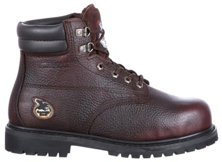 Georgia Boot Oiler Steel Toe Waterproof Work Boot, Brown, Size 9.5(M)