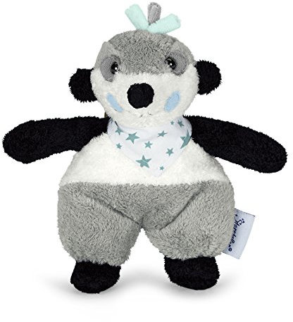 Sterntaler 3051622 - Mini Spieltier Elvis, schwarz/weiß/grau/Mint