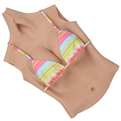 Wisfancy Silikon Brüste Brustformen, Künstliche Fake Brüste Groß Silikonbrustplatten Gefüllt, Silikon Brüste Gefälschte Realistisch Brustplatten für Transgender Cosplay Mastektomie C-G Cup