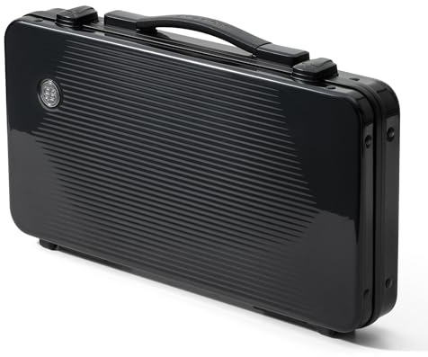 SLOWPLAY Godel Poker Chip Case | High-end Carrying Case, Full Protection for Poker Chips, German Polycarbonate Shell, Super Portable & Sturdy (300pcs Chips Capacity, for 39/40mm Chips)