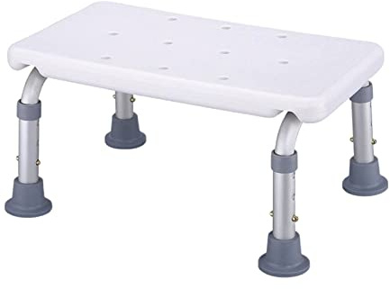 JAYIOLA Chaise de Douche, Escabeau de Douche, pour Personnes âgées et Tout-petits, Pieds En Aluminium Durables