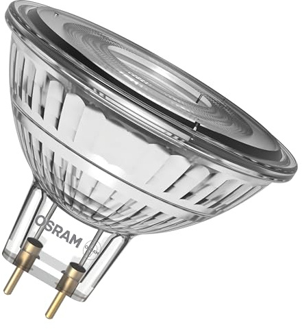 OSRAM Reflector LED Superstar MR16 35 regulable, blanco cálido 2700 K, 3,4 W, GU5.3, 36°, 345 lm, 25.000 h, bajo voltaje, para focos, vitrinas