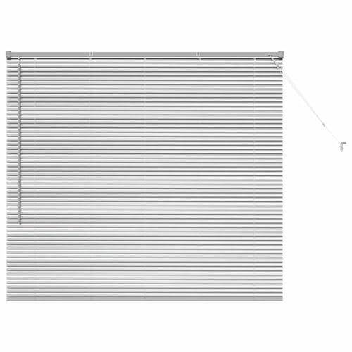 Gecheer Tenda per Finestra in Alluminio Argento, Design Moderno con Linee Pulite, Controllo Luce e Privacy, per Soggiorno e Camera da Letto