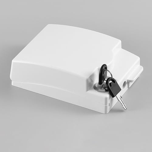 Boîte à prise étanche verrouillable de type 86 avec serrure à clé sécurisée pour une utilisation en extérieur, protège les prises électriques dans des environnements humides, convient pour les