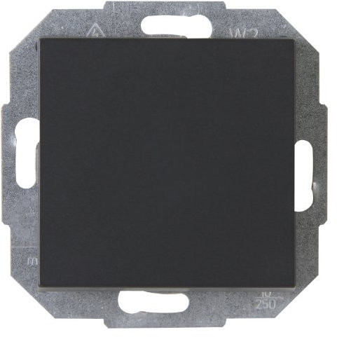 Kopp ATHENIS Universalschalter in Anthrazit - Lichtschalter-Unterputz mit 10AX Schaltvermögen - Hochwertiger IP20 Schalter ohne Rahmen - Moderner Wechselschalter-Unterputz 250V~