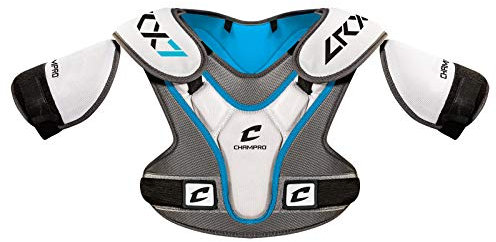Champro Lrx7 Crosse Épaulière, Sports Lrx7 Lacrosse Shoulder Pad,Grey, M, Gris