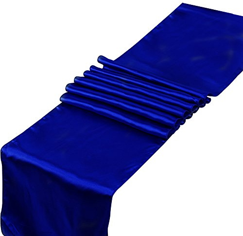 10 Tischläufer aus Satin in den Maßen 30,5 x 274,3 cm von Raylinedo, als Dekoration für Hochzeiten, Partys und als Brautschmuck