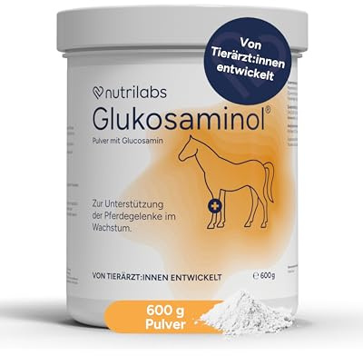 NutriLabs Glukosaminol® equin Gelenk-Pulver für Jung-Pferde 600 g - mit Glucosamin & Magnesium - Pferdenahrungsergänzungsmittel - Gelenknahrung