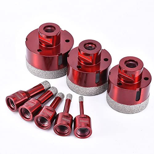 For Stone Porcelain Granite Tile Glass Ceramics Marble 6mm-68mm Hole Saw Vacuum Brazed Cut Dry Diamond Core Drill Bits,45mm,China
