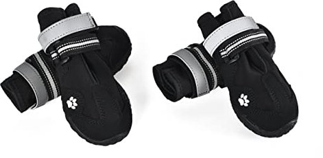 Amazon Basics wasserdichte, rutschfeste und reflektierende Hundeschuhe, 5.1 x 6.4 cm