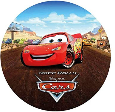 Tortenaufleger Cars, rund 20cm Fondantpapier PREMIUM