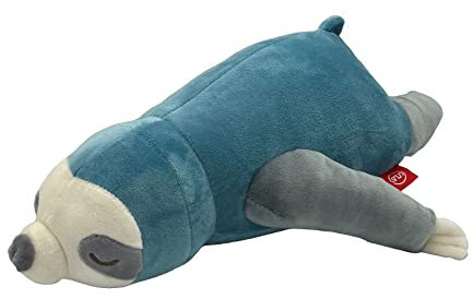 UNUS Faultier Kuscheltier Kissen, 30 cm, Türkis, Kuschelkissen, Reisekissen Kinder weich und flauschig