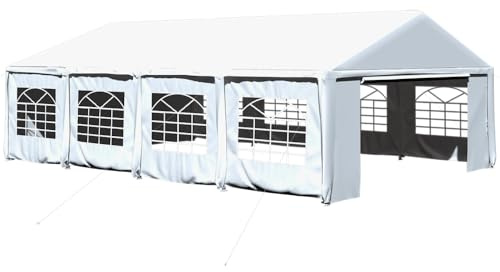 Carpa Exterior 8x6 m Impermeable | Jardín y Eventos | Carpa impermeable con ventanas. Ideal para jardín, bodas, terrazas, ferias, catering y eventos.