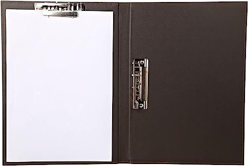 A4-Ordner, Dokumente, Aktenordner, 5 Packungen, A4- und Letter-Format, Einbandordner mit doppeltem Metallclip, Datensortierordner, Besprechungsaufzeichnung, Schreibblock, Leder-Klemmbrett, Aktenordner