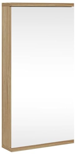 vidaXL Eck-Spiegelschrank Eichen-Optik 30x24x60 cm
