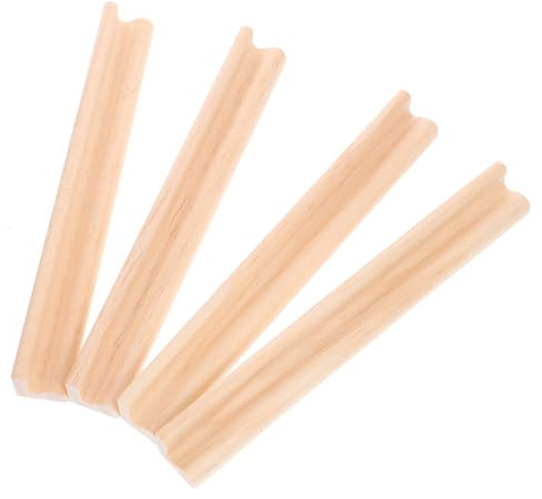ADOCARN 4stücke Holz Dominosteine Halter Für Schreibtisch Dekorative Domino Fliesen Racks Spielzubehör Mit Holzunterlage Für Brief Display Basen