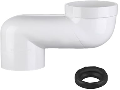 MagiDeal Parte di spostamento del WC Tubo di scarico universale anti-blocco adatto per tubo in PVC 110, Spostamento di 16 Cm
