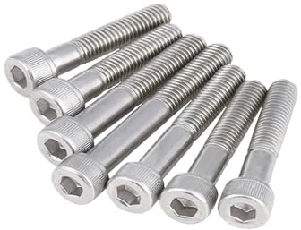 M4 M5 Half Thread A2-70 304 Stainless Steel Hex Socket Cheese Head Screws Bolts(45mm,10pcs M5)