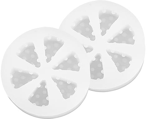 LIFKOME Silicone Cake Mould Cheese Shaped Molds 2Pcs Mini Silicone Baking Mold for Chocolates Cakes Wax Melts DIY Home Baking