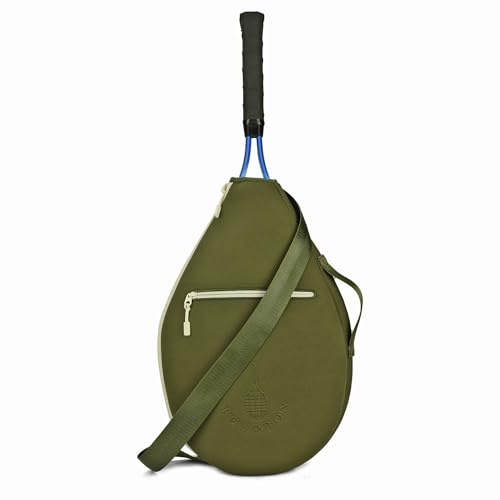 TOURBON Borsa da Tennis in Neoprene Leggera per Badminton e Squash, Borsa a Spalla per Uomini e Donne