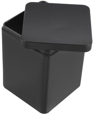 IWOWHERO Quadratische Teedose Aus Metall Mit Deckel Schwarze Blechbox Für Tee Gewürze Süßigkeiten Geschenkbox Und Geschenkverpackung Praktische Aufbewahrungsdosen Für Küche Und Haushalt