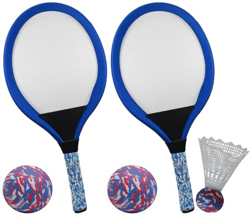 Badmintonracket för barn | Tennis- och badmintonracketar för utomhusbruk, pedagogiskt spel med boll och, 1 par - för pojkar, flickor, tonåringar och skolnybörjare