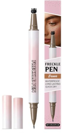 À Taches De Rousseur Double Embout À Pointe Courbée 15 Degrés Stylo | Crayon Taches De Rousseur Double Extrémité Pour Filles Amatrices Débutantes Fêtes Cosplay