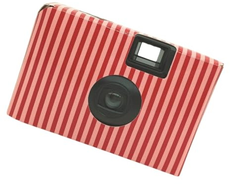 Appareil photo jetable non focalisé - Film noir et blanc préchargé - 8/17/24 prises de vue - Portable - Pour intérieur et extérieur - Photographie ciblée - Expositions jetables