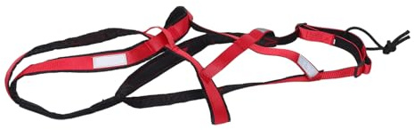 VICASKY Hunde Zuggeschirr XXL Verstellbar Nylon Geschirr mit Reflektierenden Streifen Laufweste für Große Hunde Schlitten und Trainingsgeschirr