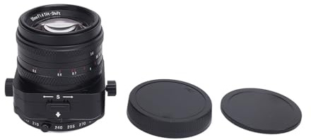 Obiettivo Tilt 50mm F1.4 Manuale con Ampia Apertura, metà Formato per E Mount - Effetto Lillipuziano Creativo, Anello Apertura Stepless, Ideale per Ritratti e Video Professionali
