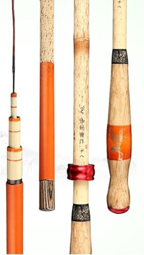Canna da Pesca 2.7-6.3m Canna da Pesca A Mano Canna da Pesca in bambù di Carbonio Crucian Canna da Pesca Leggera E Sottile Attrezzatura da Pesca, 5.4m