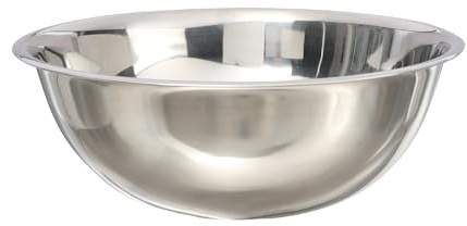 Buckingham Mixing Bowl Stainless Steel Catering Bowl Heavy Gauge Washing Up Bowl Stackable Deep Salad & Baking Bowl Dishwasher Safe 21 Litre (48 cm)