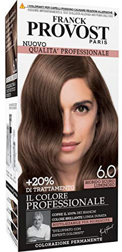 Franck Provost Colorazione Permanente per Capelli, 6.0 Biondo Scuro Luminoso