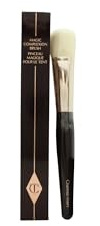Charlotte Tilbury Magic Complexion Makeup Brush - Flat-Headed Foundation Brush with Synthetic Bristles for a Flawless, Air-Brush Finish - Ideal for Buffing Cream or Liquid Formulas