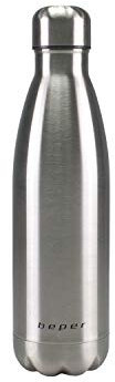 BEPER BI.505 Borraccia Inox, 500ml, Thermos Bottiglia a Doppia Parete, Acciaio Inossidabile, Argento
