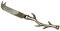 The Just Slate Company JS/CK/S/B Stag Antler Cheese Knife, Stainless Steel, Silver