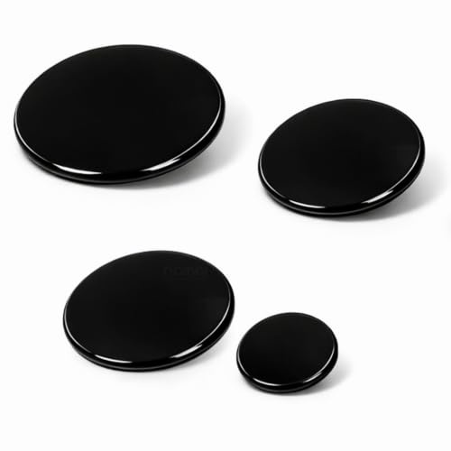 NAMAI - Juego de 4 Tapa Cocina Gas Para Quemador de Gas, Compatibilidad Universal, Recambios Para Cocinas de Gas, Cocina Gas Accesorios, Fáciles de Instalar