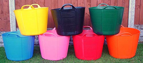 Pack of 3 Garden Flexi Tub Storage Bucket 40 Litre