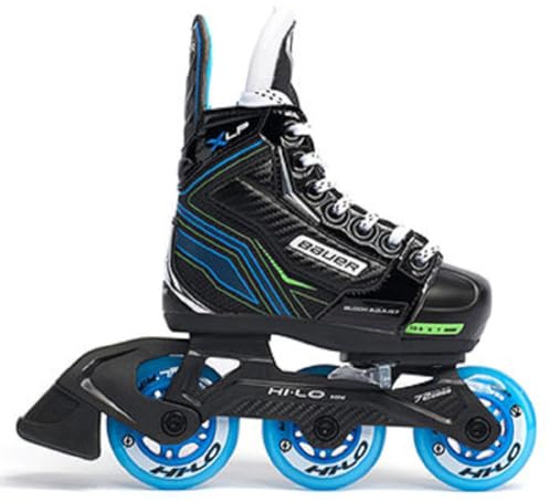Bauer S21 XLP JUSTERBAR ungdom R7-10 Inline hockeyskridskor