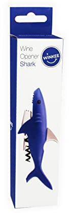 Winkee - Korkenzieher Hai | Stylisches Kellnermesser | Wein-Flaschenöffner mit Folienschneider | Korkenzieher Wein Hai | Cork-wine opener Shark | Geschenk an Weihnachten, Hochzeit, Geburtstag