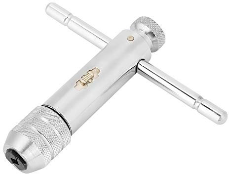 Einstellbarer T-Griff Ratsche Windeisen Ratsche Verstellbarer Ratschen-Windeisen Kit Hand Gewindeschneider Set M3-M8 / M5-M12 für Metrische Gewindebohrer(M5-M12)