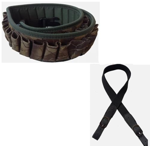 Cartuccera Calibro 20 Con Cinghia Elastica Bretella Fucile Caccia